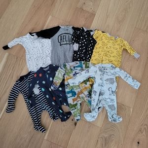 Newborn sleep and play onesie lot